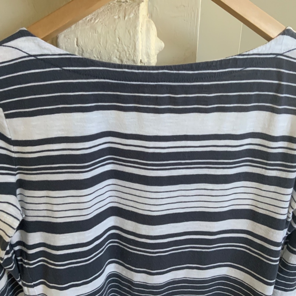 Ann Taylor Loft Boatneck Striped T-Shirt - Picture 4 of 5